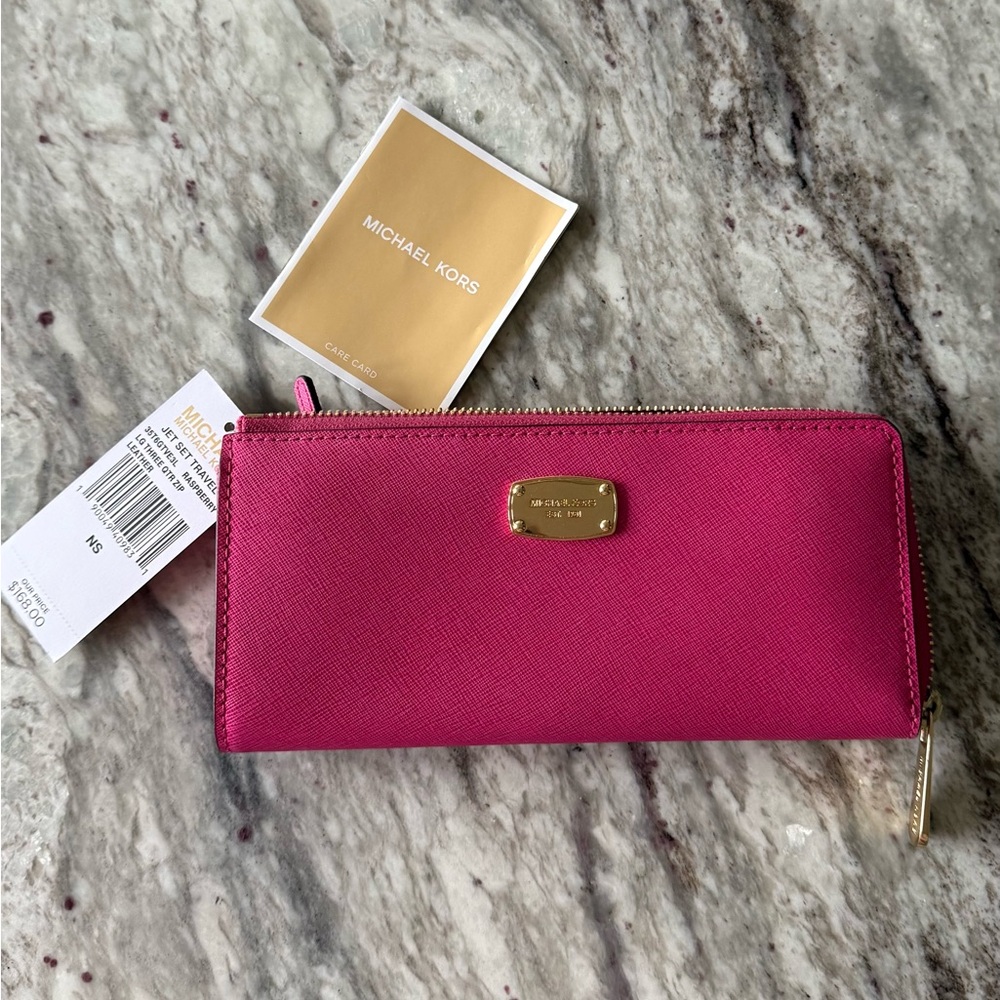 Michael Kors Wallet- Pink & Gold